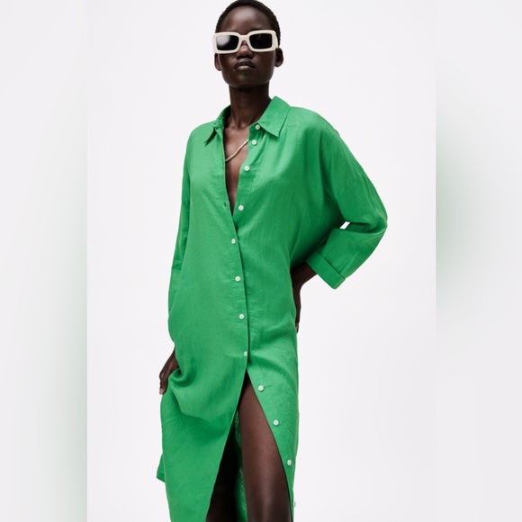 Zara Tops - Zara linen button down tunic
